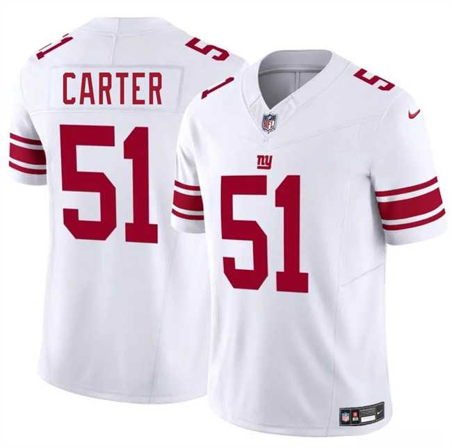 Men & Women & Youth New York Giants #51 Abdul Carter White 2025 Draft F.U.S.E. Vapor Untouchable Limited Stitched Jersey